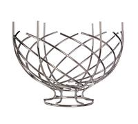 Silver Chrome Nest Design Fruit Basket