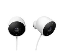 Nest Google Cam Outdoor Smart Security Camera, Twin Pack, White