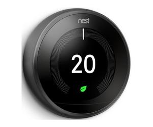 NEST Learning Thermostat - 3rd Generation, Black, Black
