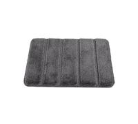 Nest & Nibble Bathroom Bath Mat (Charcoal, 40 x 60 cm) Non-Slip Toilet Floor Mat | Ultra-Absorbent Microfiber Technology Washable Shower Rug | Soft & Thick Anti-Mould Home Essential Bathtub Carpet