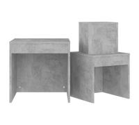 Nest of 3 Coffee Tables Multi Wood Side End Table Square Nesting Set