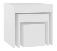 Nest of 3 Coffee Tables Multi Wood Side End Table Square Nesting Set