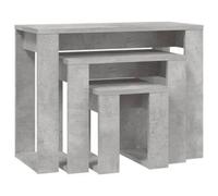 vidaXL Nesting Tables 3 pcs Concrete Grey Engineered Wood UK