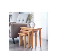 Nest Of 3 Tables - Light & Large by Julian Bowen