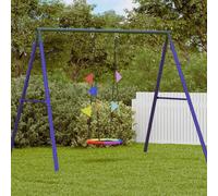 Nest Swing Multicolour 60x60x180cm Polyester Outdoor Kids Garden Seat withFlags