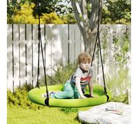 AIYAPLAY Nest Swing Seat, 100 cm Saucer Tree Swing Set for Kids, Green, Green