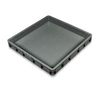 Nestable Waterproof Plastic Pallets - Anti-Leakage Storage Pads for Shop, Restaurant, Supermarket, Garage, Warehouse, Basement (White, 70x70cm/28x28in)