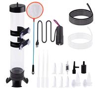 NestBasics Brine Shrimp Hatchery Kit - Acrylic Artemia Incubator with USB Air Pump & Accessories for Indoor Aquarium Breeding