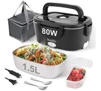 NestDin 80W Electric Lunch Box for Adults, 1.5L Heated Lunch Box Food Warmer