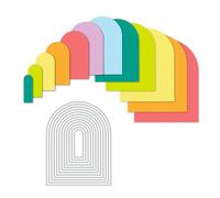 Nested Arches Dies for Card Making DIY Scrapbooking Embossing Stencil Die Cuts Punch Template Molds Arts Crafts Basic Nested Arches Metal Cutting Dies for Paper Crafting Handmade Crafts Album Decor