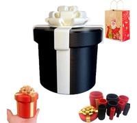 Nested Gift Boxes, 2026 New Annoying Nested Screw Gift Box, 10 Layer Reusable Prank Gift Boxes for Cash and Small Surprises, For Birthday Christmas White Elephant Party, Gag Gift Wrapping(Black a)