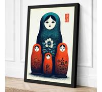 Nested Matryoshka Dreams Canvas Wall Art Print 30x20 Inch