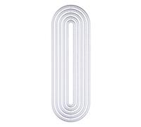 Nested Oval Metal Die Cuts Exquisite Scrapbooking Embossing Template Holiday Greeting Card Making Supplies Metal Cutting Dies for Scrapbooking Card Making