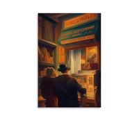 Nestemfo A Book for The Flight Poster Canvas Art Painting Office Home Wall Decor 08x12inch(20x30cm)