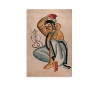Nestemfo A Courtesan Poster Canvas Art Painting Office Home Wall Decor 08x12inch(20x30cm)