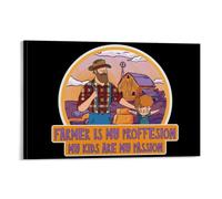 Nestemfo Farming Farmer Passion Poster Canvas Art Painting Office Home Wall Decor 16x24inch(40x60cm)