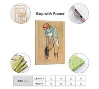 Nestemfo Woman Getting Dressed Poster Canvas Art Painting Office Home Wall Decor 16x24inch(40x60cm)