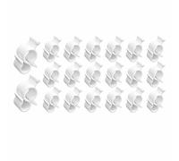 Nesthetics 20 PCS RV Awning Hooks, Multifunctional Camping Awning Hooks, Universal Curtain Hangers, for Hang LED Light Strip, Cables, String Lights, Outdoor Camping RV Accessories(White)