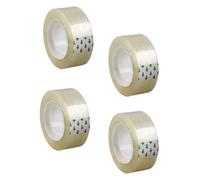 Nesthetics 4 Rolls Small Clear Tape, 18mm X 25m Clear Sticky Packaging Parcel Heavy Duty Packing Tape for Schools Home Offices Parcel