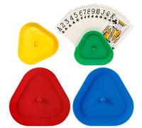 Nesthetics Playing Cards Holder, Playing Card Holder for Kids, Game Card Stands, Plastic Triangle Standing Card Games Holder, Suitable for Groups Who Like to Play Cards Hands Card Stand Holder