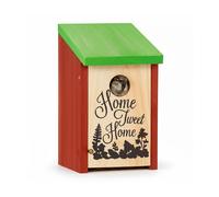 Nesting box Birdhouse Songbird Shelter Wooden Lightweight Nesting Aid Red-Green