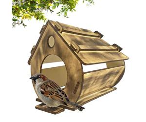 Nesting Box - Colorful and Wooden Hanging Nesting Bin, Local Wildlife Winged Shelter | Support Fixed Patio Park Tree Outdoor Decoration Nature Curiosity