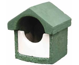 Nesting Box Halbhöhlenbrüter Green Holzbeton Bird Incubator 24cm Various Arten