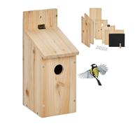 Nesting box kit DIY Bird House Lightweight 7 Pieces Bird Nesting Kit Hinged Roof