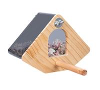 Nesting Box - Natural Wood Breeding House, Window Cockatiel Nisting Shelter, Easy Clean Hatch Box, Comfortable Habitat for Conure Visibility Fins Canaries | Safe Breeding Station for