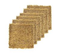 Nesting Box Pads - Brown, 6 Pieces Washable Chicken Bedding, Reusable Artificial Bird Nests, Non-Slip Fabric Material, Absorbent Comfort Layer, Odor-Resistant | Farm, Backyard, Outdoor, Homestead, Gar