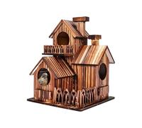Nesting Box Villa in Country House Style, Weather-Resistant Multi-Chamber Construction, Comfortable Retreat for Wild Bird Feeding, Backyard, Outdoor Decoration, Tree House, Bird Protection, All Year