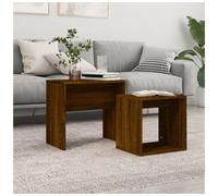 (brown oak) vidaXL Coffee Table Side Table End Accent Telephone Sofa Table Engineered Wood