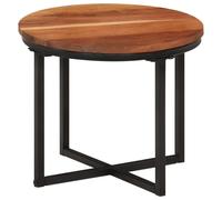 Nesting Coffee Tables Nesting Table 3 pcs Solid Wood Acacia and Iron vidaXL