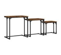 Nesting Coffee Tables Nestinge Table End Table 3 pcs Engineered Wood vidaXL