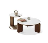 Nesting Coffee Tables Round Coffee Table End Tables Set of 2 coffee tables for Living Room Bedroommodern circle coffee table Small Side Tables for Couch