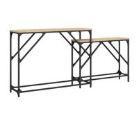 Nesting Console Tables Nestinge Table Side Table 2 pcs Engineered Wood vidaXL