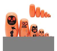 Nesting Doll | Wood Halloween Russian Doll,Home Decor for Boys Girls Children Youth Teens Women Family Friends daughter