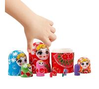 Nesting Dolls | 10-Piece Educational Wooden Cartoon Handmade - Russian Nesting Dolls Stacking Toys,for Adults Boys Girls Home School Birthday Christmas Entertainment