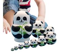 Nesting Dolls for Adults, Hand-Painted Wooden Model | Wooden Dolls with Manual Decoration, for Entryway, Children's Room, Playroom and Table Centerpiece