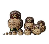 Nesting Dolls for Kids - Educational Animal Pattern Stacking Game | Educational Russian Nesting Dolls Cultural Toy - for Boys Girls Interior Fans Educators Parents Living Room Bedroom Playroom Birthda
