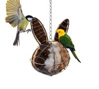 Nesting Material Dispenser, Weatherproof Refillable, Refillable Nesting Station for Birds Outdoors, for Robins Grass Corners, Garden, Patio, All Year Round Bird Protection in the Garden