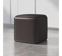 Nesting Ottoman Stools - Swivel Cube Seats with Wheels Versatile Leather Square Ottoman for Living Room & Bedroom Stylish Tackable Sofa Chairs for Modern Home