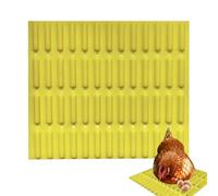 Nesting Pads for Chickens - 33.5 x 29cm Chicken Mat | Fiber Nesting Box Liners, 4 Pieces Silicone Reusable Mat Bedding for Chicks Incubator Farm Coop Duck Empty Roasting Chickens Use
