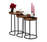 Nesting tables Coffee Table Set 3 Sizes Nesting Side Tables Round Side Tables
