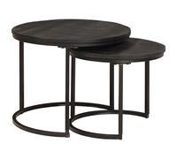 Nesting Tables Couch Table Tea Desk Accent Table Solid Acacia Wood vidaXL