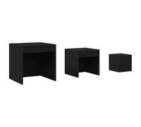 Nesting Tables Living Room Side Table End Table 3 pcs Engineered Wood vidaXL