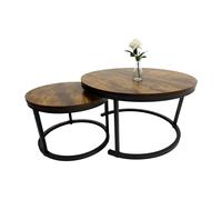 Nesting tables Side tables Sofa table Coffee table Living room Industrial 2pc