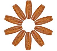 NESTINGHO 100Pcs Oval Wooden Beads Natural Maple Wood Large Hole Macrame Spacer Beads 2.5Mm for DIY Jewelry Making Beaded Curtain Crafts and Rustic Decorations