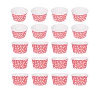 NESTINGHO 100pcs Pink Mini Cupcake Baking Cups Oil Proof Disposable Baking Paper Liners for Chocolates and Sweet Treats Suitable for Restaurants and Dessert Shops