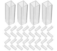 NESTINGHO 100pcs Plastic Sample Holder Cuvette 4.5ml Capacity with Smooth Inner Surface for Spectrophotometer Test Cell in Biochemistry Labs and Research